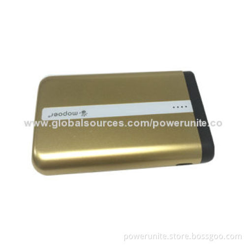 13,000mAh High-capacity Dual USB Output Portable Power Bank for iPad, with 5V/1A Rated Input